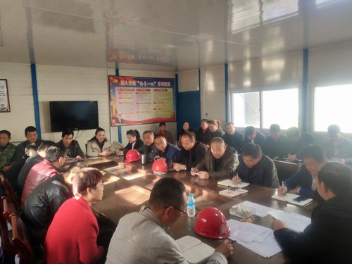 陜煤建設銅煤公司第十二項目部細部署勤安排扎實做好冬季施工