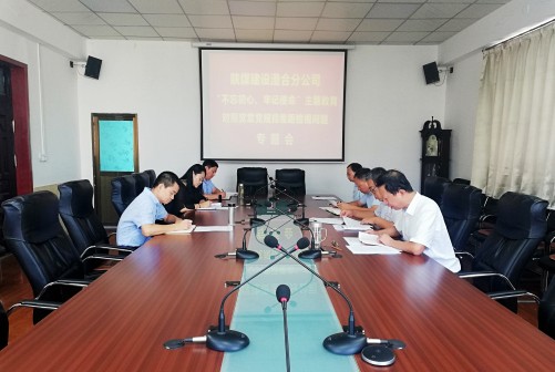 陜煤建設澄合分公司召開對照黨章黨規(guī)找差距暨調研檢視問題專題會