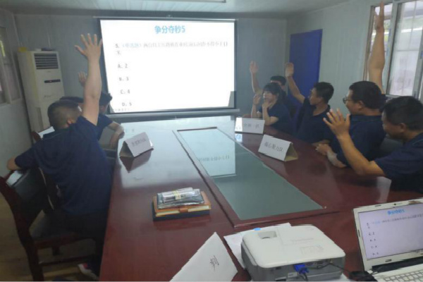 陜煤建設(shè)漢中分公司第九項(xiàng)目部開展安全生產(chǎn)知識(shí)競賽