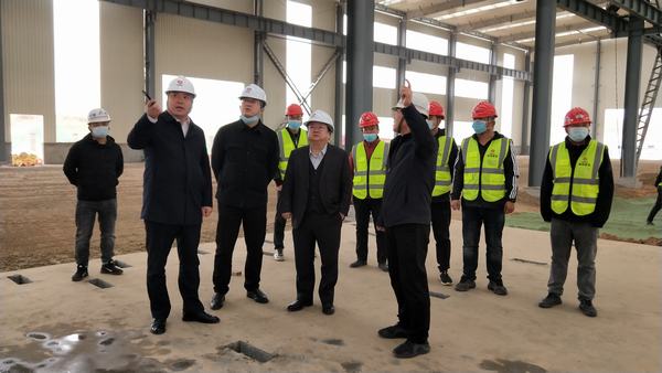 榆林城投集團(tuán)黨委書記、董事長、總經(jīng)理郝君一行深入陜煤建設(shè)榆林公司杭蕭綠色鋼結(jié)構(gòu)產(chǎn)業(yè)制造基地項(xiàng)目檢查指導(dǎo)工作