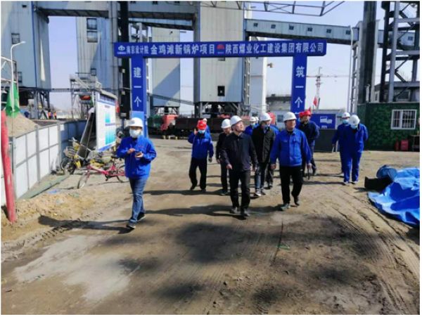 陜煤建設(shè)天工公司土建十部承建的金雞灘煤礦新鍋爐房項目掀起大干50天勞動熱潮