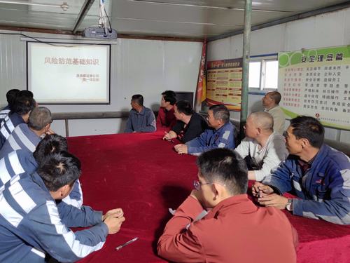 陜煤建設(shè)洗選煤運營公司第一項目部開展安全教育培訓活動