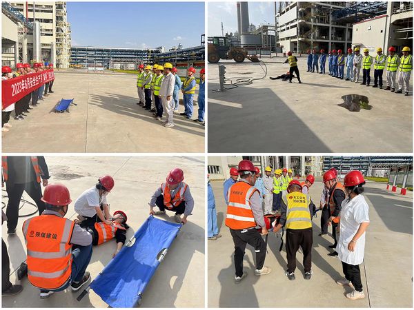 陜煤建設(shè)天工公司土建十七項目部：走進(jìn)安全月里的觸電事故應(yīng)急演練