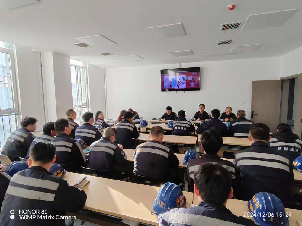 陜煤建設洗選煤運營公司紅柳林洗煤廠項目部：合力攻堅 畫好安全生產(chǎn)“同心圓”