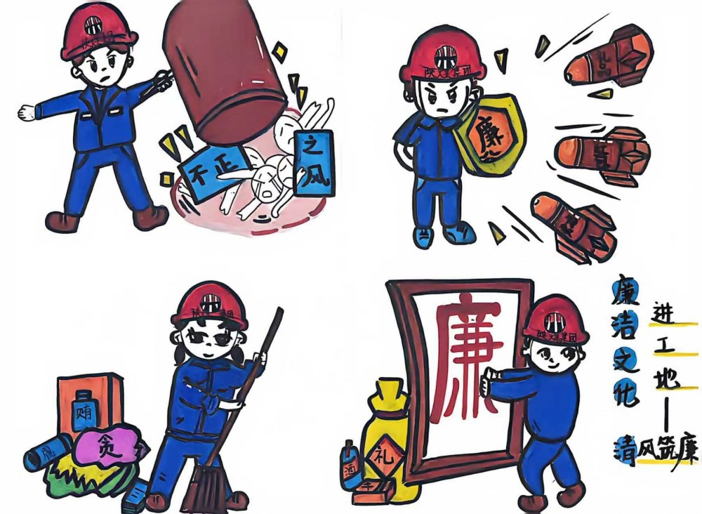 清風(fēng)拂工地 廉潔筑根基